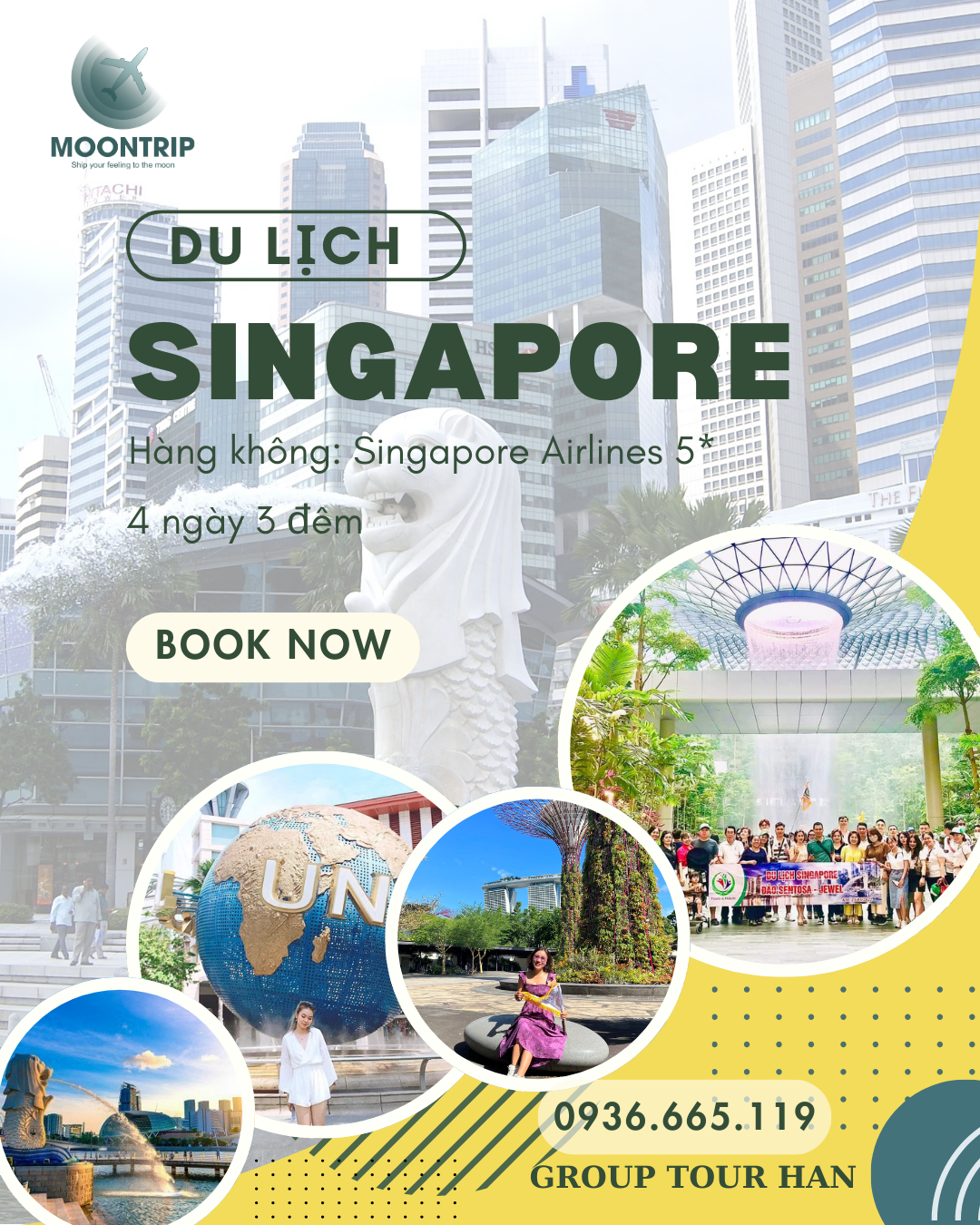 HÀ NỘI - QUỐC ĐẢO SƯ TỬ BIỂN SINGAPORE - HÀ NỘI
